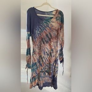 Tie Dye Asymmetrical Dress from Jayli